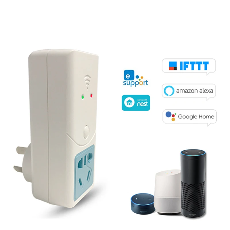 

S22 Wireless Smart Home WIFI Switch Socket AU CN Plug Support Temperature Humidity Monitor Sensor Control By Alexa