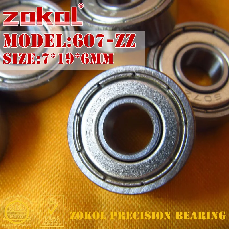 ZOKOL 607ZZ подшипник 607 зигзагообразный миниатюрный ZZ шарикоподшипником 7*19*6 мм|bearing