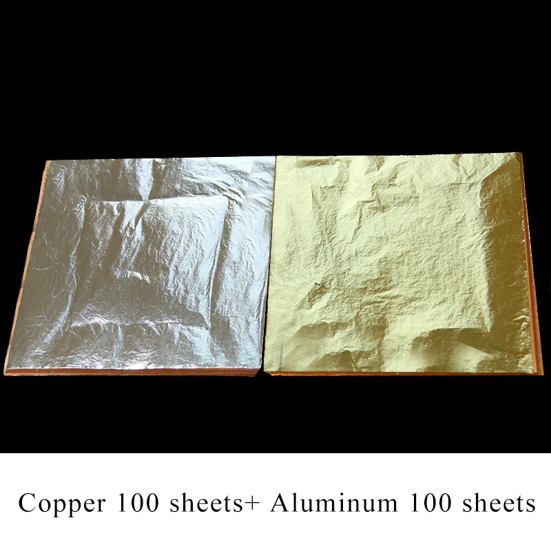 200 sheets Italian copper and aluminum leaf foil sheets gilding tidy