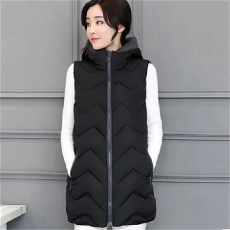 Plus Size Vest Women Clothing Nice New Hooded Vests Women Jacket Coat