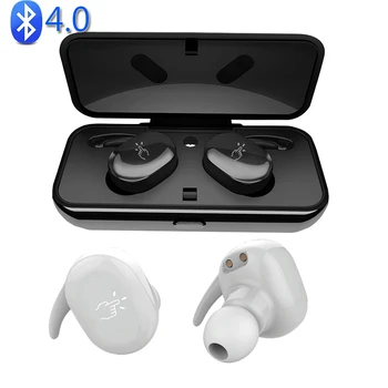 

Bluetooth V4.2,Waterproof Earphone,CVC6.0 Intelligent Noise Reduction Voice Prompt iOS Battery Display,500MAH Charging Box