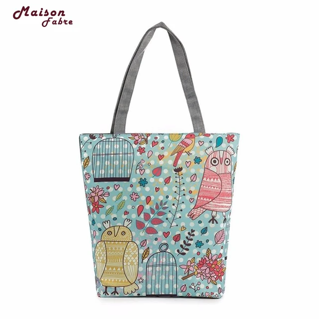 Maison Fabre Fashion Printing Canvas Tote Casual Drawing Beach Bags Maison Fabre Fashion Printing Canvas Tote Casual Drawing Beach Bags Women Ping Bag Handbags Dropshipping Fre24
