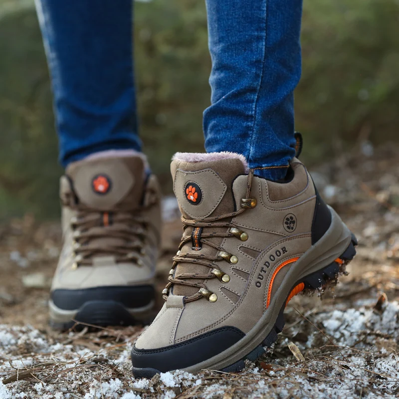 

Hiking Shoes Men Outdoor Trend Warm Sports Winter Comfort Sneakers Hiking Shoes Women Walking Shoes Unisex Zapatillas Hombre