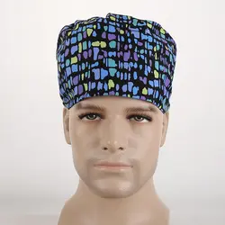 Хирургические Шапки для врачей и медсестер 100% хлопок Шапки и с Sweatbands Dome Шляпы