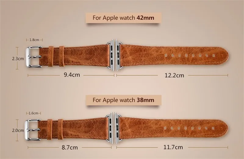 Ремешок из натуральной кожи для apple watch band apple watch 5 4 3 44 мм/40 мм 42 мм 38 мм crazy horse классическая металлическая застежка ремешок для часов