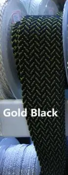 5 цветов блестящая золотая хлопковая тесьма 4 см широкая мягкая лента тканая тесьма отделка аксессуар для сумки/одежды мягкая тесьма ремень - Цвет: Gold Black