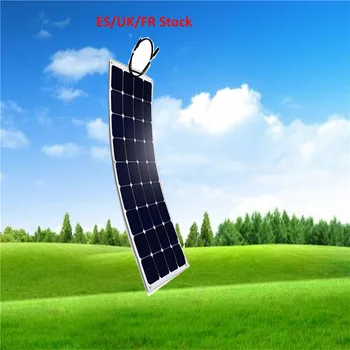 

Solar Panel 100W Monocrystalline Solar Cell Flexible for Car/Yacht/Steamship 12V 24 Volt 100 Watt Solar Battery ES/UK/FR Stock