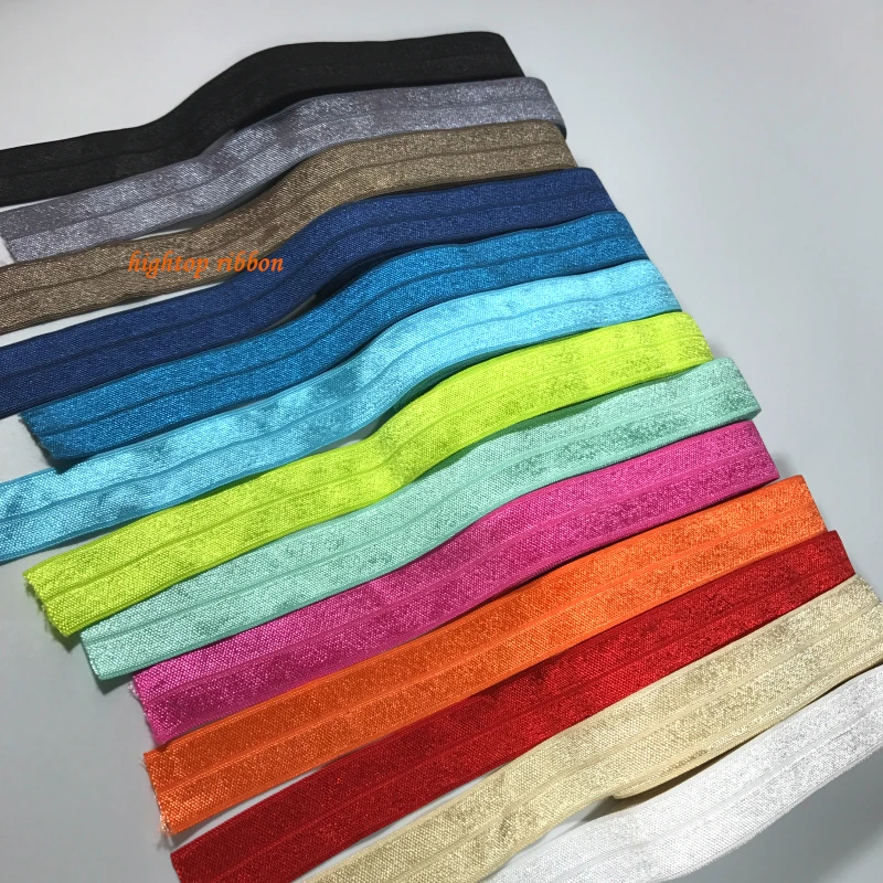 Elastic spandex bias tape, 2cm wide, thick, shiny, for children's clothing bags sewing