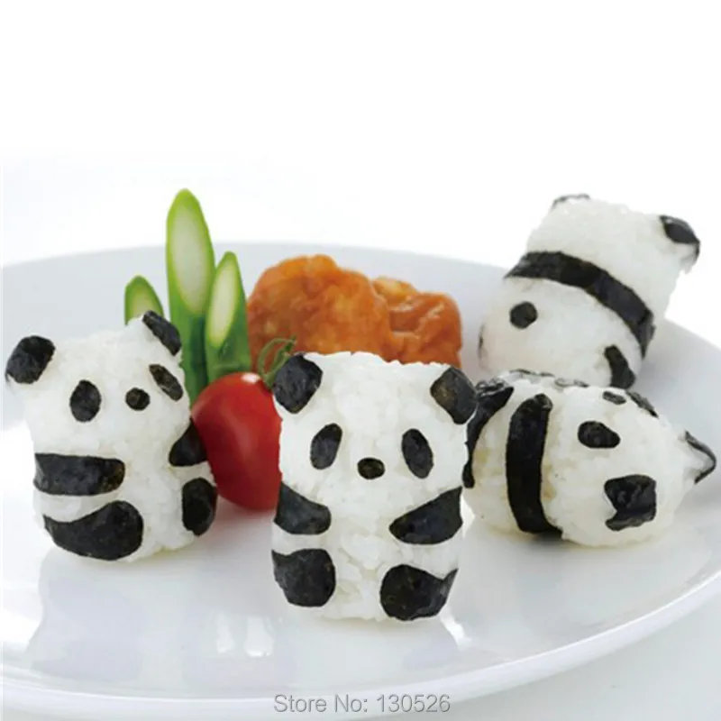 Kicode DIY Onigiri Rice Ball ento Accessories Seaweed Kitchen Tools Easy Sushi Mold Maker Lovely Panda 