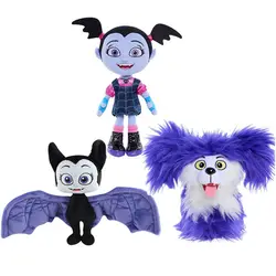 Junior vampirina плюшевые игрушки 18-25 см Кукла реборн вамп batwoman девушка и фиолетовый собаки, плюшевые Животные игрушки для детей Подарки