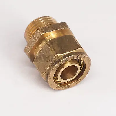 14x18 мм IDxOD x 1/2 &quotBSP Наружная трубка с прямым латунным соединителем для