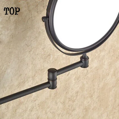 Античный Черный 8 дюймов зеркала для ванной комнаты увеличительное зеркало с настенным креплением косметическое зеркало для ванной комнаты с подсветкой зеркала