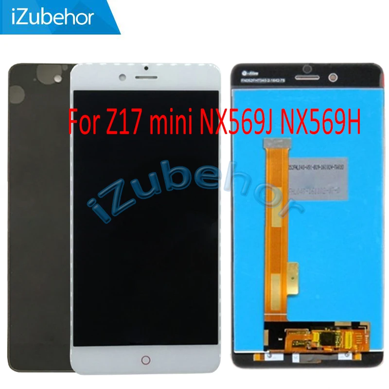5 2-дюймовый черный/белый экран для ZTE Nubia Z17 mini z17mini NX569J NX569H ЖК-дисплей + сенсорный