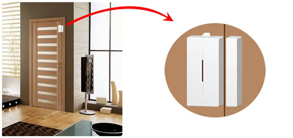 Sonoff RF pont 433MHZ Wifi convertisseur de Signal sans fil PIR 2 capteur/DW1 capteur d'alarme de porte et de fenêtre pour Kits de sécurité à la maison intelligente