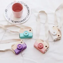 2016 Nueva Creativo De Madera Niños Cámara de Juguete Accesorios de Decoración de Habitación de Los Niños Lindo Colgando artículos de Equipamiento Del Hogar