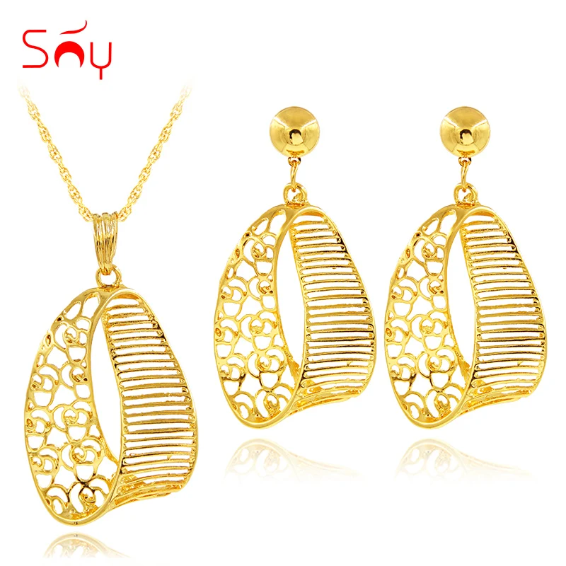 

Sunny Jewelry Fashion Jewelry 2019 Jewelry Set Necklace Earrings Pendant Exquisite Jewelry Sets For Women Gift Hollow Out Fairy