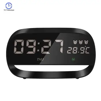 

Electronic Desktop Digital Table Clocks Led Touch Alarm Clock With Night Light Alarms Setting Temperature Watches