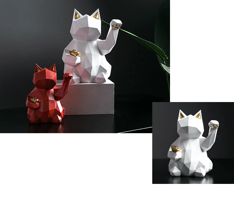 Счастливый Кот украшения творческий дом украшения maneki neko ev aksesuarlari fengshui decoracion hogar nordico подарок на день Святого Валентина