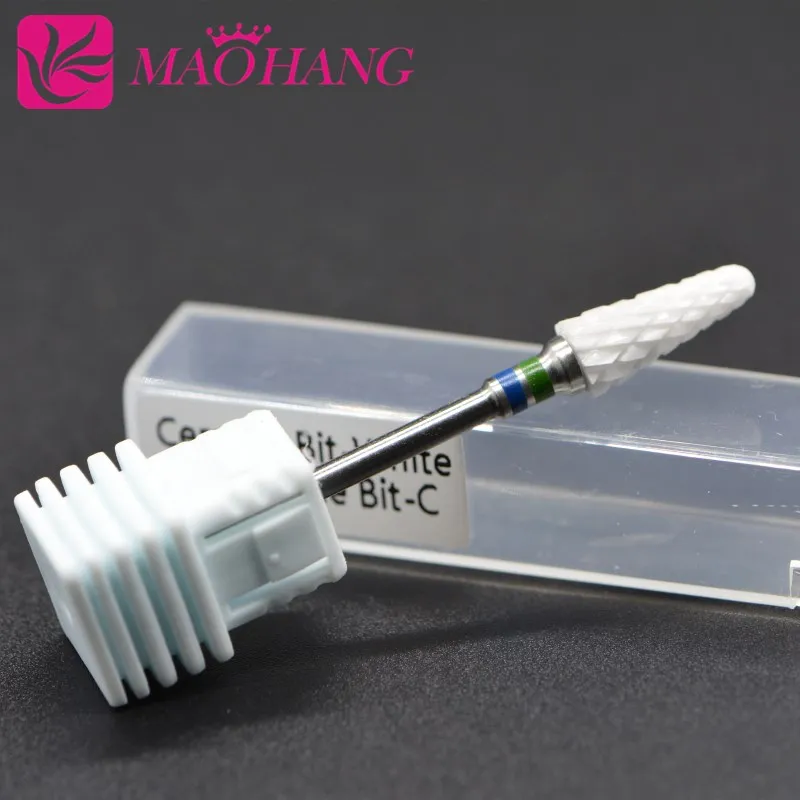 MAOHANG 4 шт./лот профессиональная керамическая фреза для ногтей белая Шлифовальная