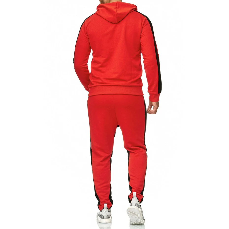 Zogaa брендовый мужской спортивный костюм, комплект спортивной одежды для бодибилдинга и тренировок, комплект из двух предметов, одежда для мужчин, спортивная одежда, повседневный мужской спортивный костюм