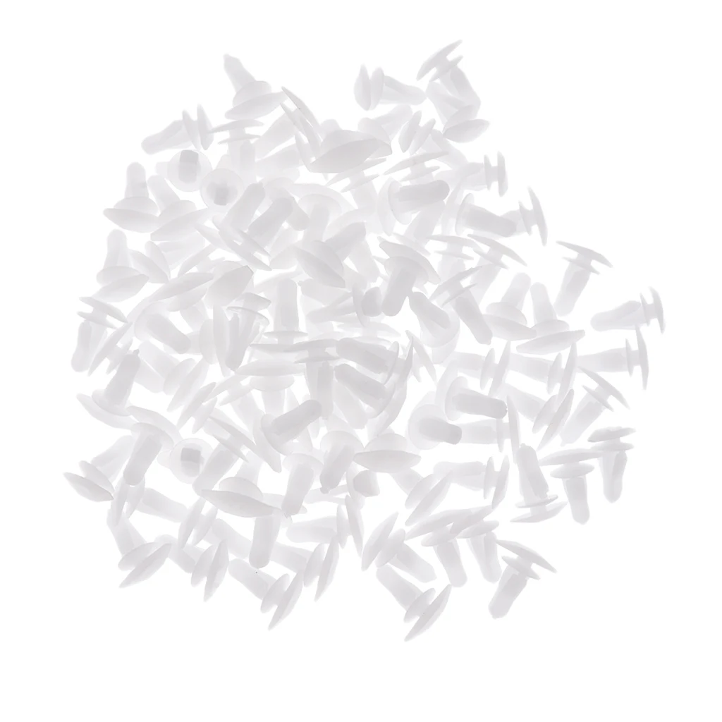 100 Pieces Car Door Sealing Strip 7.8mm Push Plastic Rivets Retainer Clips Light Weight Excellent Insulation