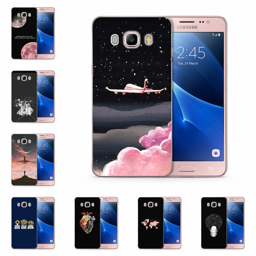 Case For Samsung Galaxy A3 A5 2016 2015 2017 prime J1 J3 J5 J7 TPU Colorful landscape Soft Painted Design Cover Fundas N138 |