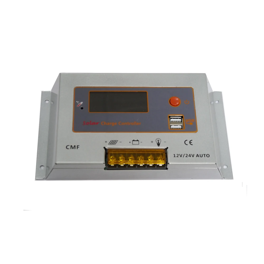 

MAYLAR 10A 20A 12V Solar Charge Controller LCD Display PWM Battery Regulator with 5V USB Output Solar Collector