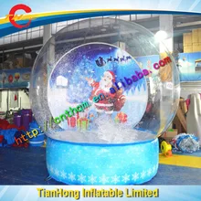 4 м Диаметр надувной снежный шар/ дизайн надувной шар с падением снега/дисплей надувной шар