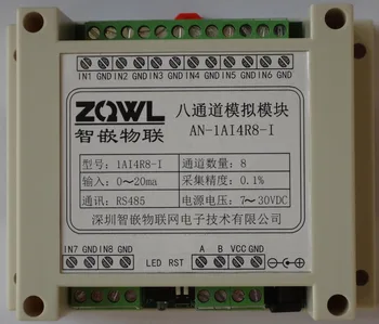 

8 way analog acquisition module /0~20mA/ precision 0.1%/RS485/Modbus RTU
