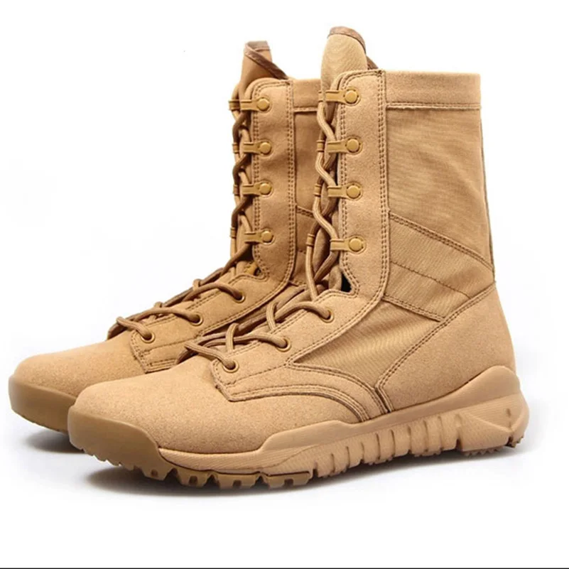 Desert font b Men s b font Military Camouflage Combat Tactical Hiking font b Boots b