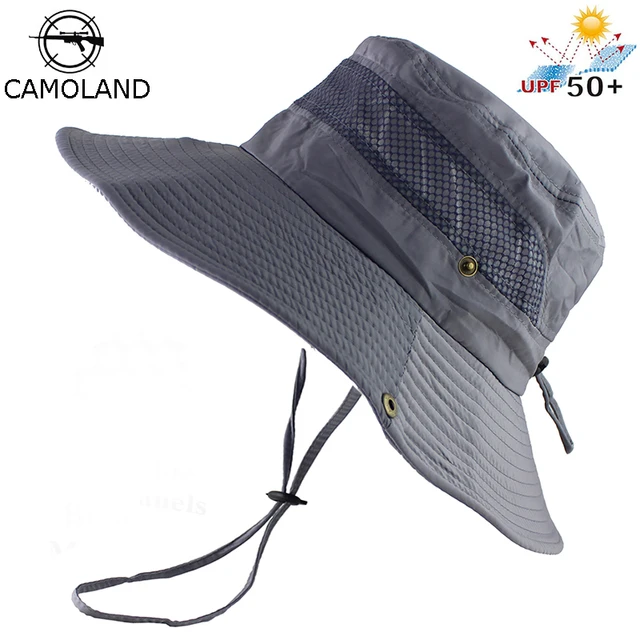 UPF 50+ Bucket Hat Summer Men Women Fishing Boonie Hats UV Protection