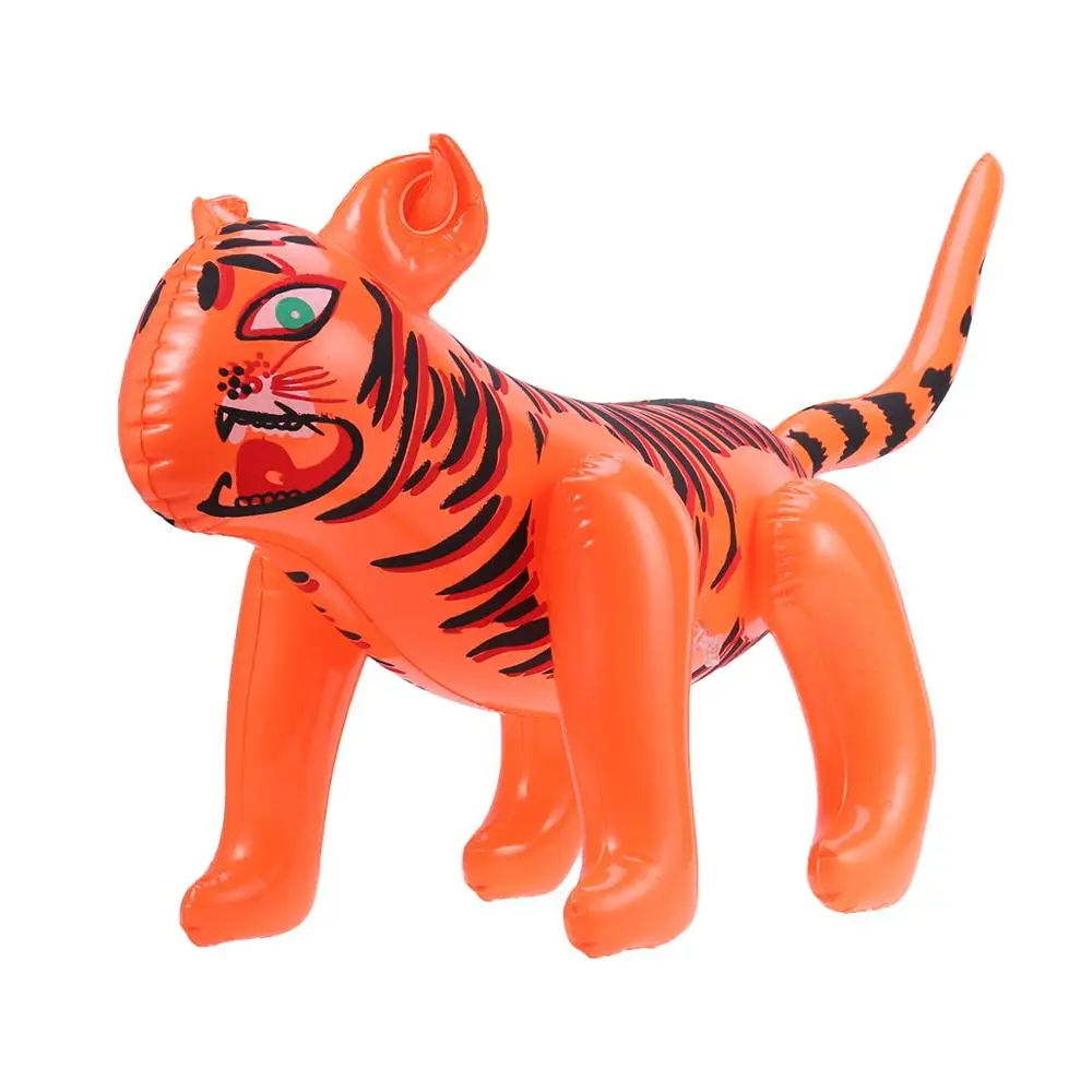Inflatable Blow Up Tiger Toy Party Favour Tiger Stuffed Animal Plush Toy Birthday Cute Gift