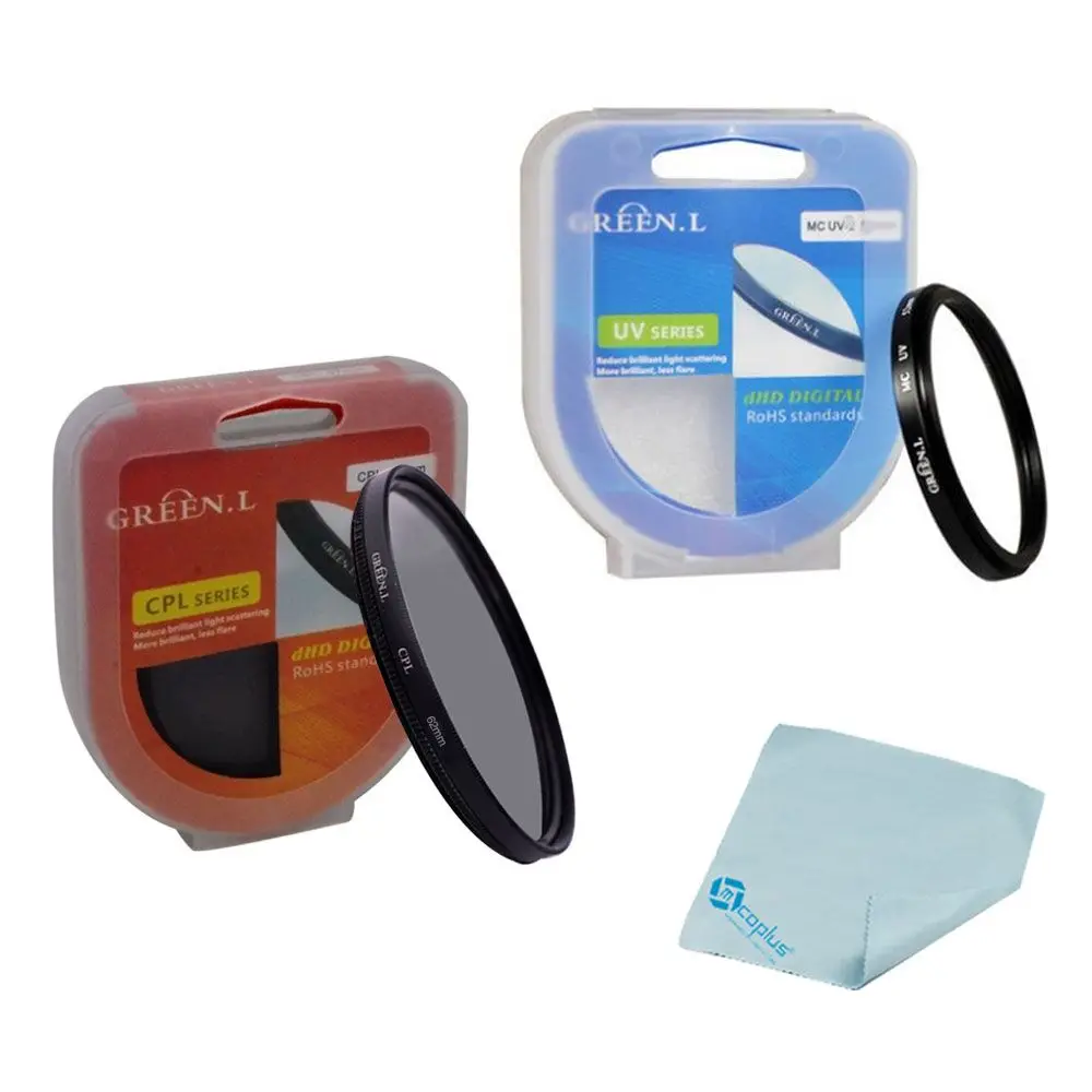 

3 pcs 62mm Ultra-Violet UV filter Circular polarizing+CPL C-PL 62mm lens filter+Cleaning Cloth for Canon Nikon Sony Camera lens