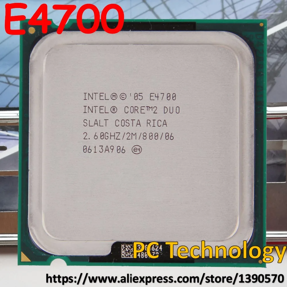 오리지널 인텔 코어 2 듀오 E4700 2.6Ghz 2M 800Mhz LGA775 듀얼 코어 데스크탑 CPU 프로세서, 무료 배송 (1 일 이내 배송)|core 2 duo|intel core 2 duocpu processor - AliExpress