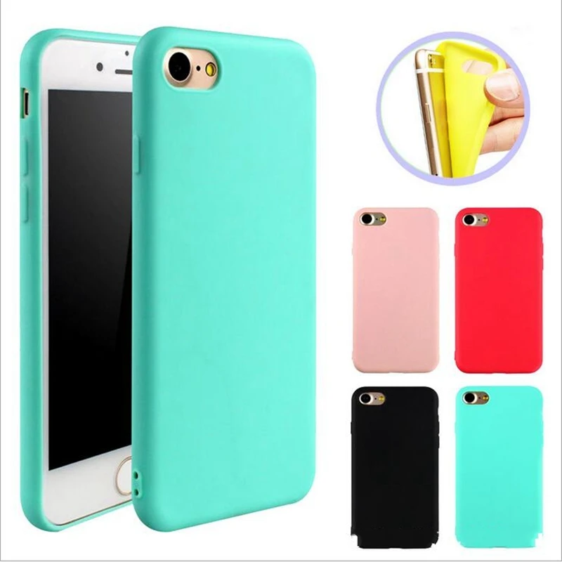 

for iphone 7 8 plus iphone8 7plus 6splus Case Candy Soft Silicone Coque for iphone 6s 6 Plus iphone X 10 6 s 5 5S SE Back Cover