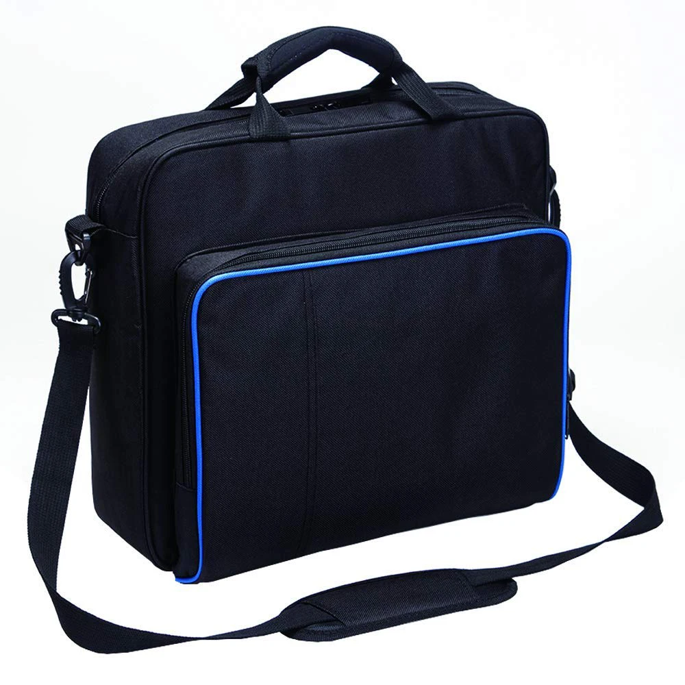  For PS4 Slim Game Sytem Bag Canvas Carry Bag Case Protective Shoulder For PlayStation 4 PS4 Console - 32976114677