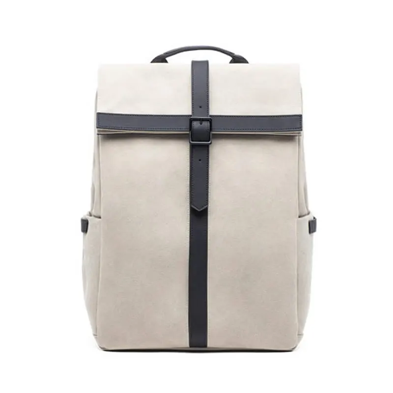 90 Забавный Водонепроницаемый рюкзак из ткани Оксфорд для отдыха, Студенческая школьная сумка с пряжкой, дизайнерская Повседневная дорожная сумка для ноутбука 15,6 дюймов - Цвет: Бежевый