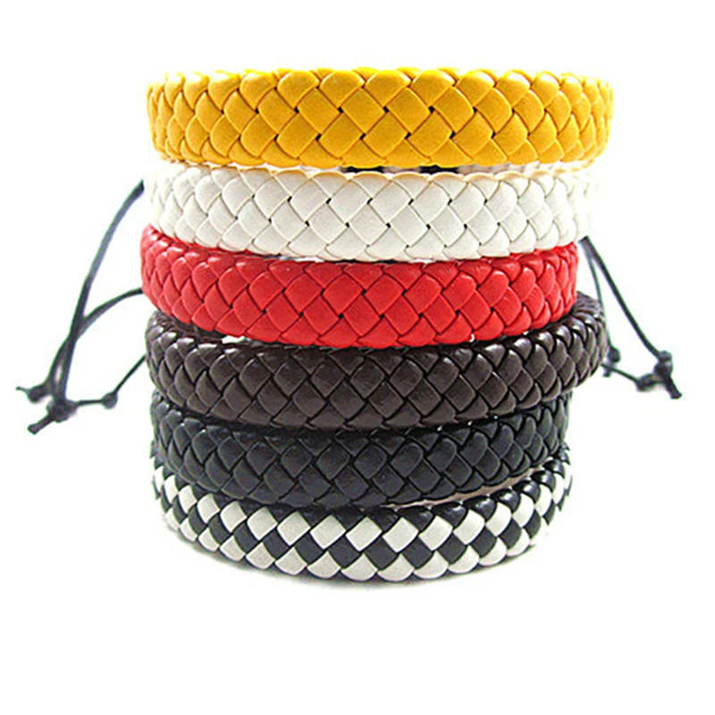 Hand-knitted Leather Bracelet Simple Adjustable Fashion Casual Sports Neutral Jewelry | Украшения и аксессуары