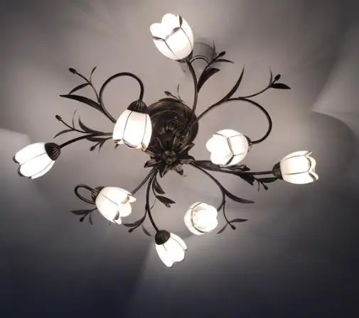 Скандинавский американский кантри Лофт винтажный потолочный светильник для гостиной Домашний Светильник ing lustre lampa столовая потолочная лампа 110-240 В