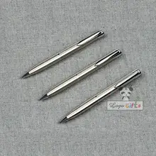 Клиенты любят наш лазерный гравированный логотип Серебристая шариковая ручка не только хорошего качества, но и красивые роскошные офисные школьные принадлежности