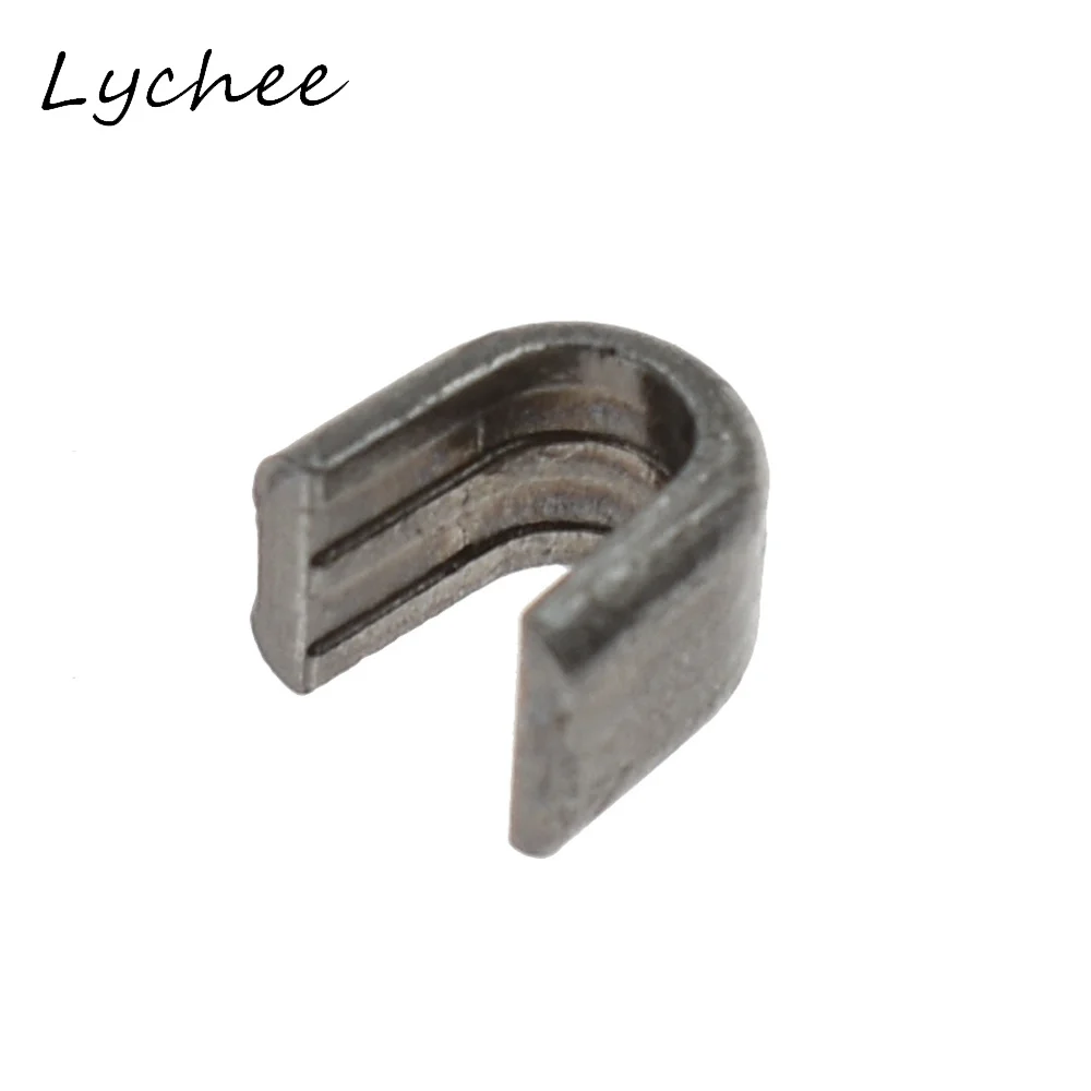 Lychee 20 шт. 8# серебристый черный цвет медь молния Топ металлический стопор DIY ручной работы Швейные Молнии конец аксессуары