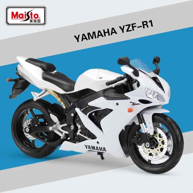 Maisto 1:12 Yamaha Суперкросс YZF R1 металл литья под давлением модель спортивные к рулю