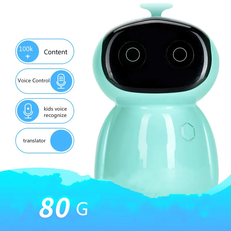 

Ai Artificial Intelligent Mini Speaker Voice Control Smart Speaker Radio Player WiFi Story Teller Kid GIft
