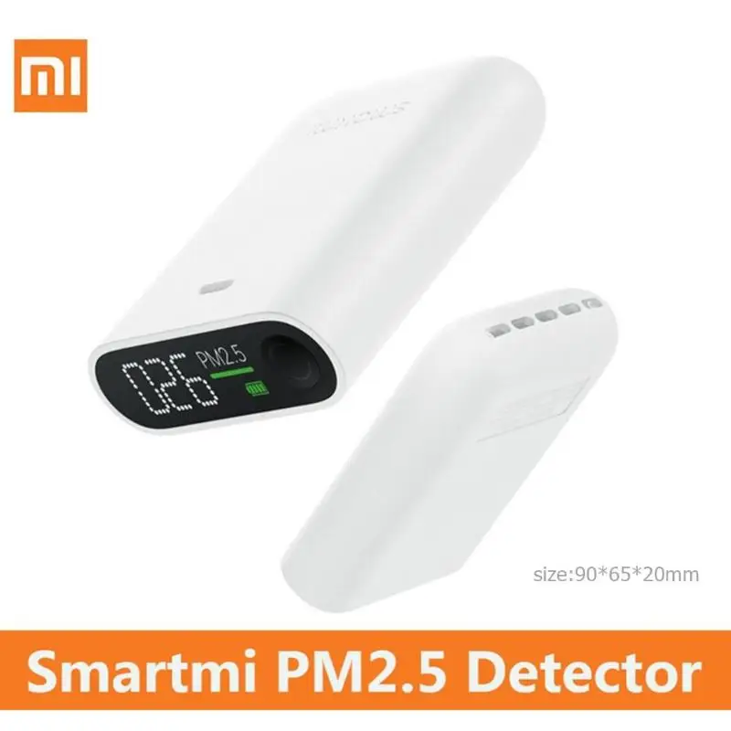 

Xiaomi Mijia Smartmi PM2.5 Air Detector Portable Sensitive Indoor Outdoor Air Quality Monitor Tester LED Screen Digital Display