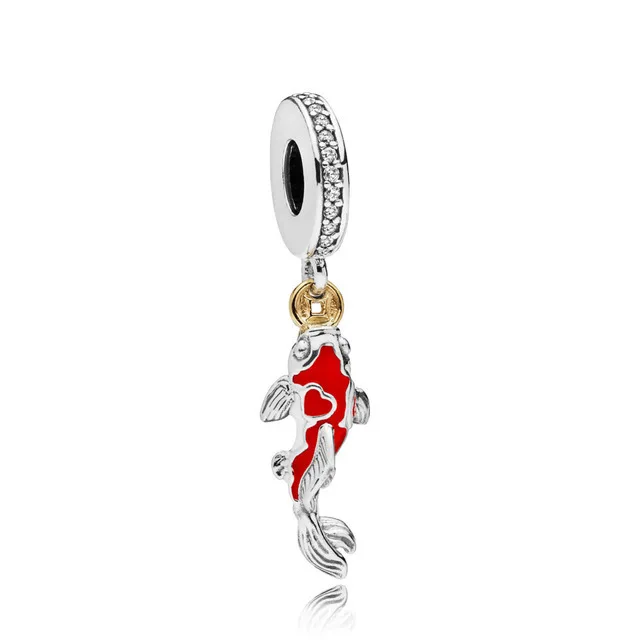

Kaliyah 100% 925 Sterling Silver 797829cz Good Sorte Carpa Charme Pendurated High Quality Free Products