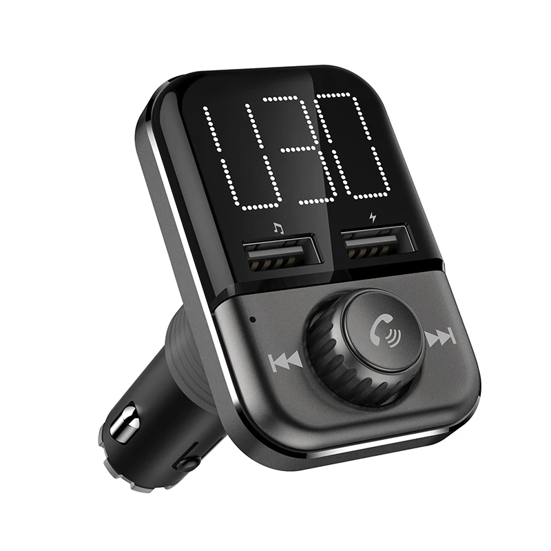 

FM Transmitter Bluetooth Radio Adapter Hands Free Call Car Kit 3.4A Dual USB Car Charger Mp3 Player Support TF Card U Disk Music
