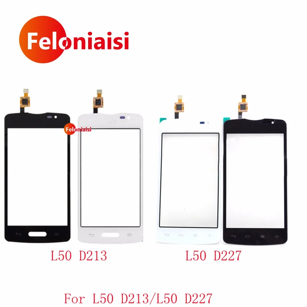 10Pcs/lot High Quality 4.0&quot For LG L50 D213 and Dual D227 Touch Screen Digitizer Sensor Outer Glass Lens Panel Black White | Мобильные