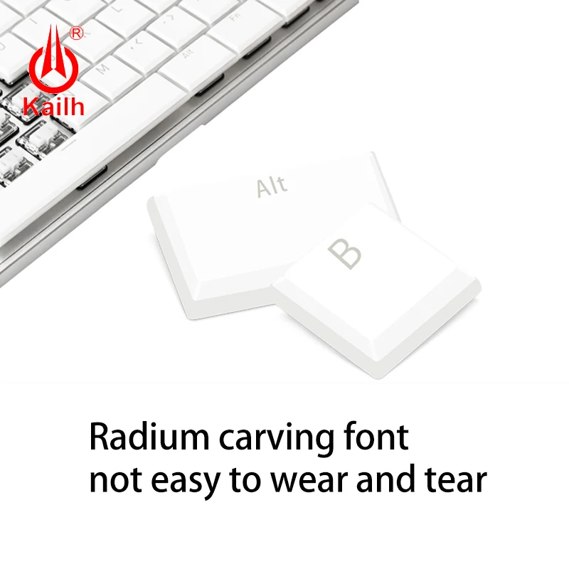  Kailh 104 Low Profile Keycaps 1350 Chocolate Gaming Keyboard Mechanical switch ABS Keycaps RGB Back