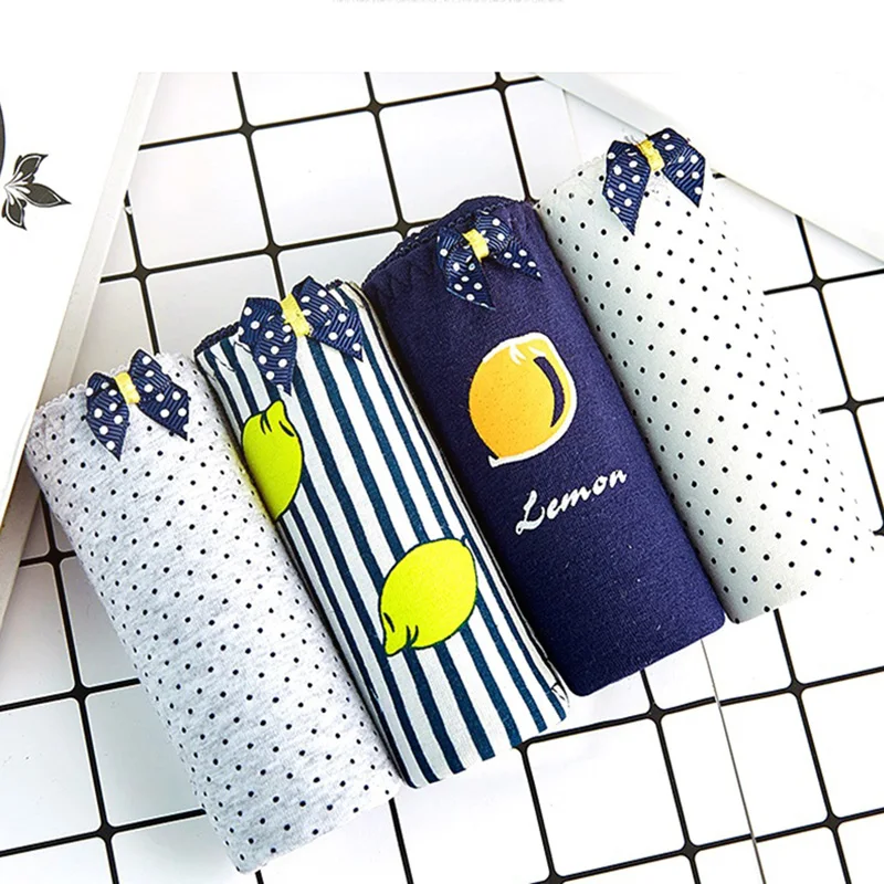 

Women Panties Sexy Cotton Briefs Lovely Printed Lady Underwear Character Seamless Wholesale Girl's Underpants