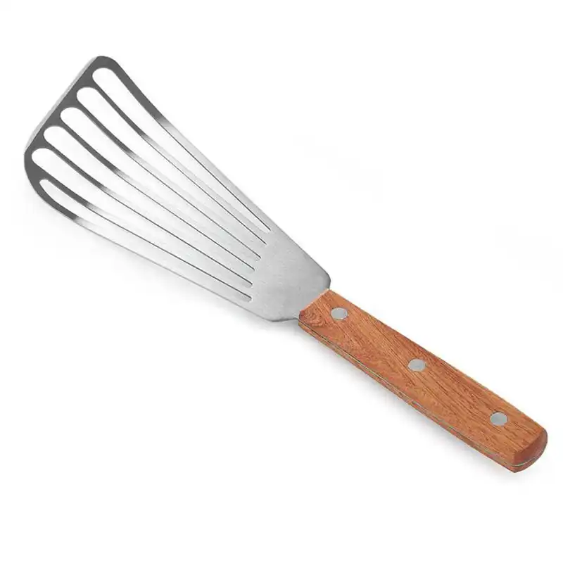 Stainless Steel Spatula Nonstick Slotted Turner For Fish Pancake Flat Cooking
